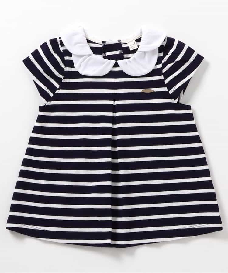Japanese children's clothing apres les cours striped top 80-140cm girls summer TOPS