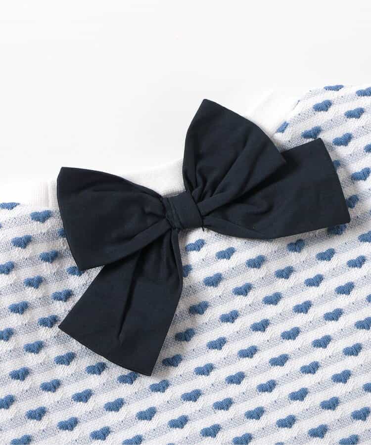 Japanese children's clothing apres les cours scallop heart jacquard top 80-140cm girls summer TOPS