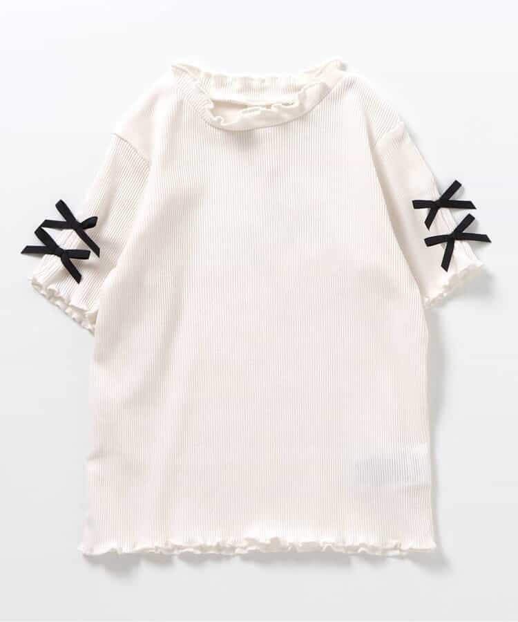日本童裝 apres les cours 蝴蝶結袖上衣 80-140cm 女童款 夏季 TOPS
