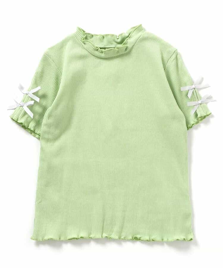 日本童裝 apres les cours 蝴蝶結袖上衣 80-140cm 女童款 夏季 TOPS