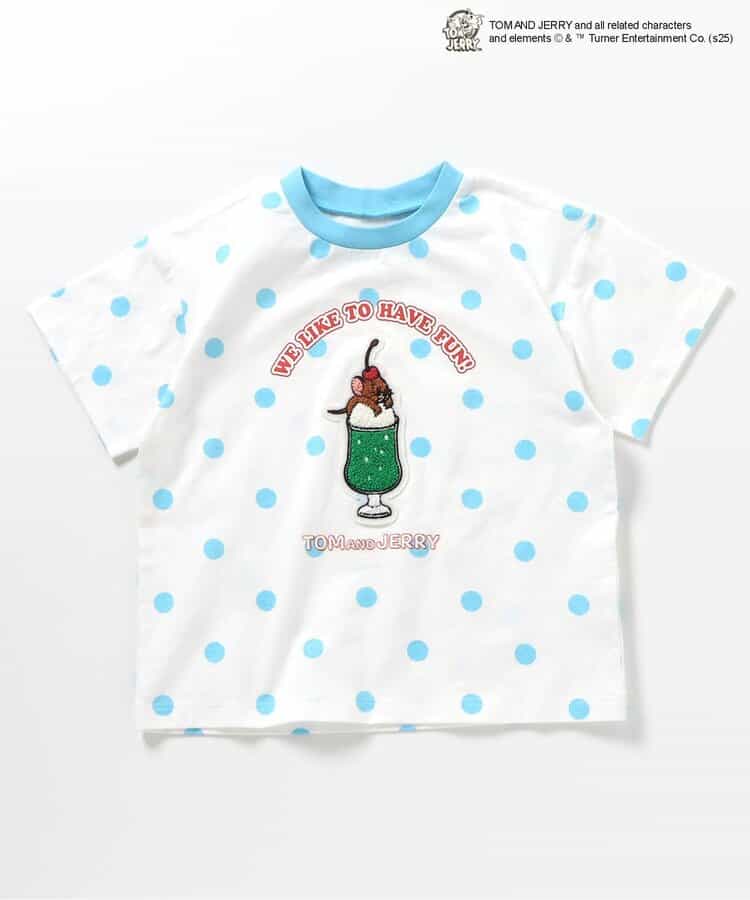 日本童裝 apres les cours × Tom and Jerry 毛毛圖案上衣 80-130cm 男童款/女童款 夏季 TOPS