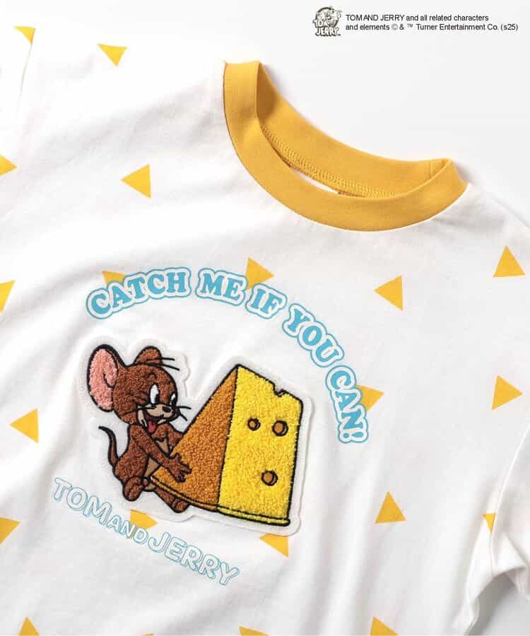 日本童裝 apres les cours × Tom and Jerry 毛毛圖案上衣 80-130cm 男童款/女童款 夏季 TOPS