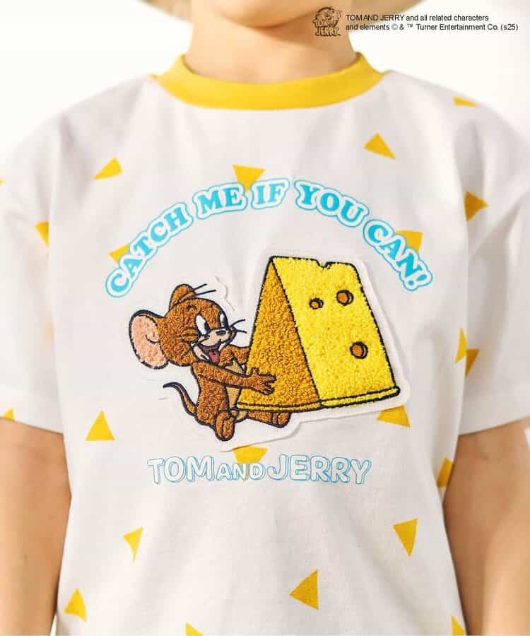 日本童裝 apres les cours × Tom and Jerry 毛毛圖案上衣 80-130cm 男童款/女童款 夏季 TOPS