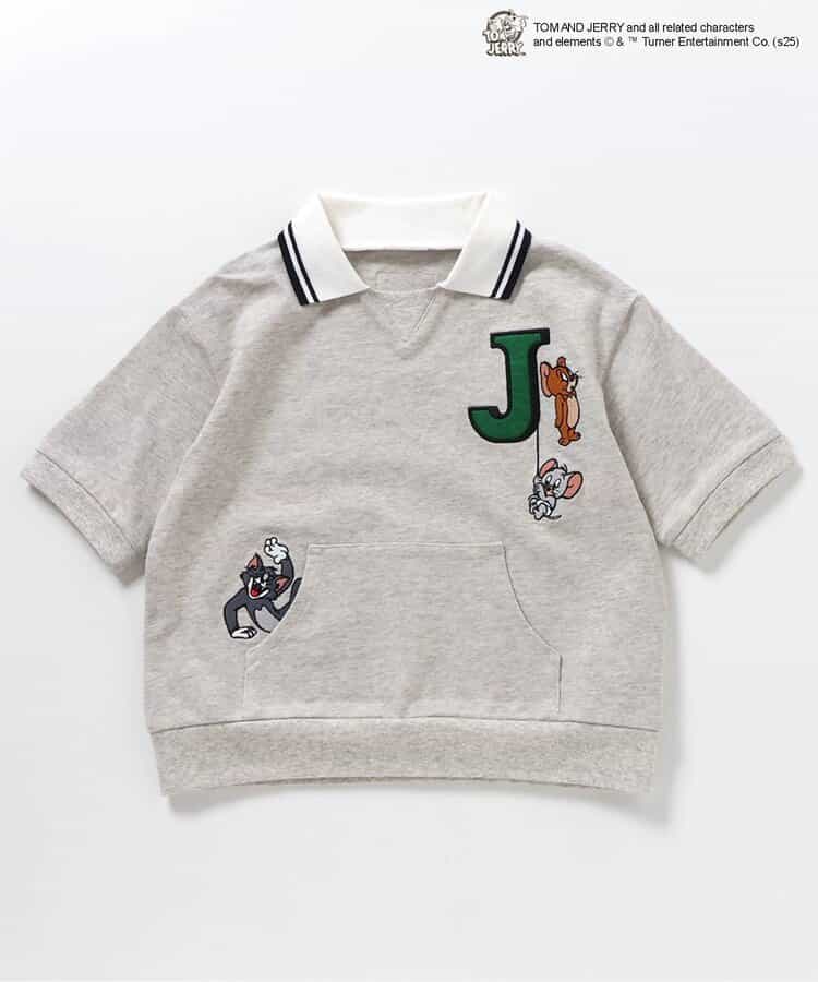 日本童裝 apres les cours × Tom and Jerry 翻領短袖衛衣 80-130cm 男童款 夏季 TOPS