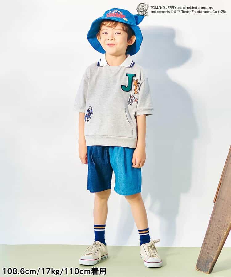 日本童裝 apres les cours × Tom and Jerry 翻領短袖衛衣 80-130cm 男童款 夏季 TOPS