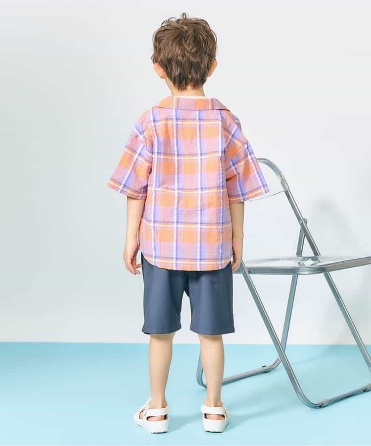 日本童裝 apres les cours 條紋與格紋襯衫 80-130cm 男童款 夏季 TOPS