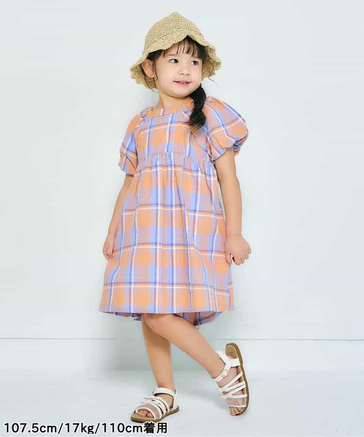Japanese children's clothing apres les cours lantern sleeve bow dress 80-140cm girls summer dresses