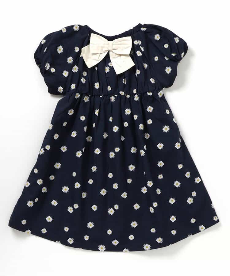 Japanese children's clothing apres les cours lantern sleeve bow dress 80-140cm girls summer dresses