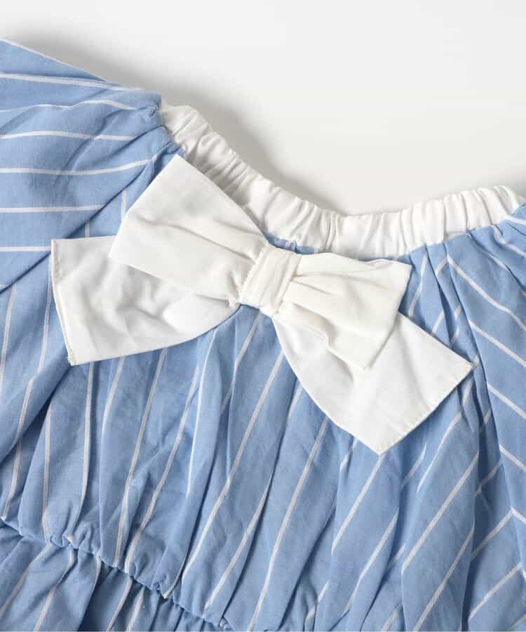 Japanese children's clothing apres les cours lantern sleeve bow dress 80-140cm girls summer dresses