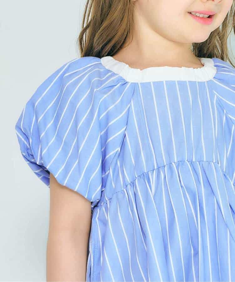 Japanese children's clothing apres les cours lantern sleeve bow dress 80-140cm girls summer dresses