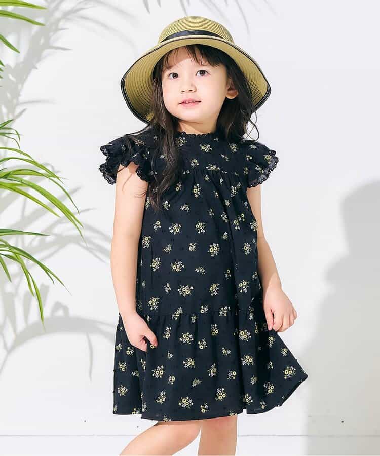 Japanese children's clothing apres les cours floral dress 80-140cm girls summer dresses