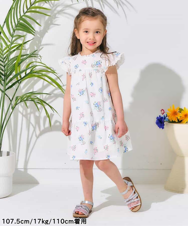 Japanese children's clothing apres les cours floral dress 80-140cm girls summer dresses