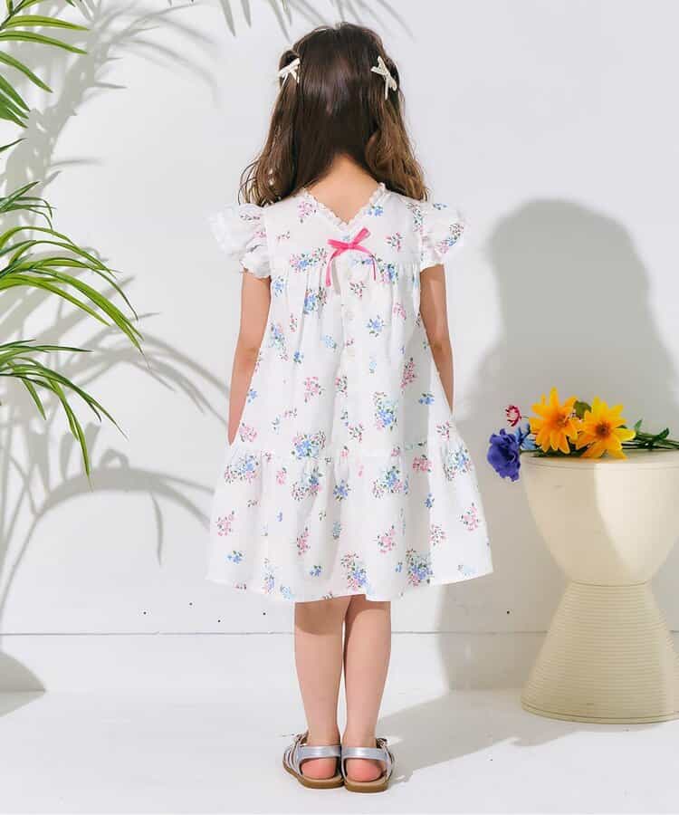 Japanese children's clothing apres les cours floral dress 80-140cm girls summer dresses
