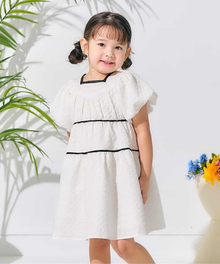 Japanese children's clothing apres les cours lantern sleeve dress 80-140cm girls summer dresses
