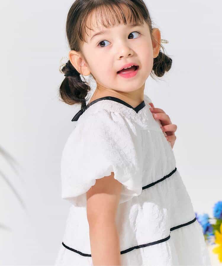 Japanese children's clothing apres les cours lantern sleeve dress 80-140cm girls summer dresses