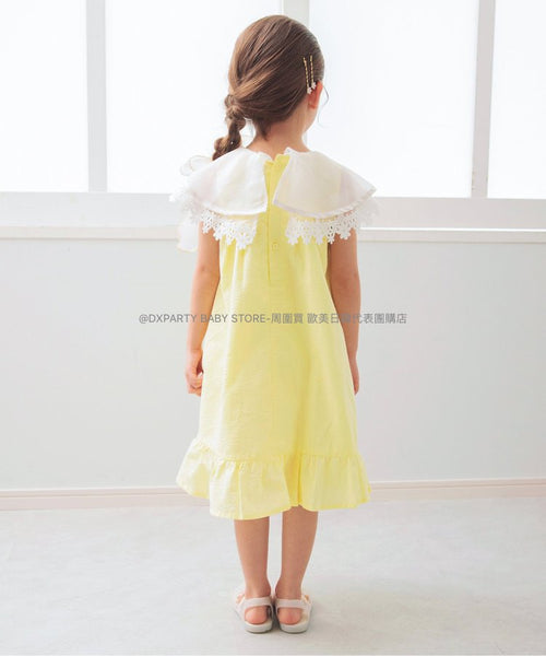日本童裝 alc#652 蕾絲披肩領連身裙 80-140cm 女童款 夏季 DRESSES