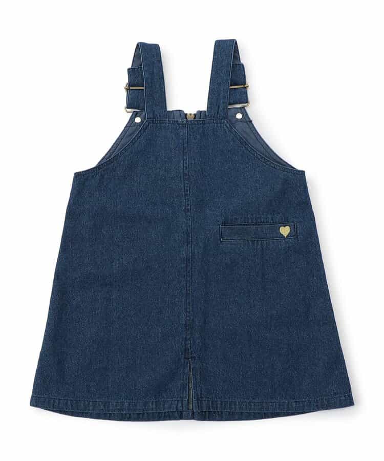 Japanese children's clothing apres les cours zipper heart-shaped pocket dress 80-140cm girls summer dresses