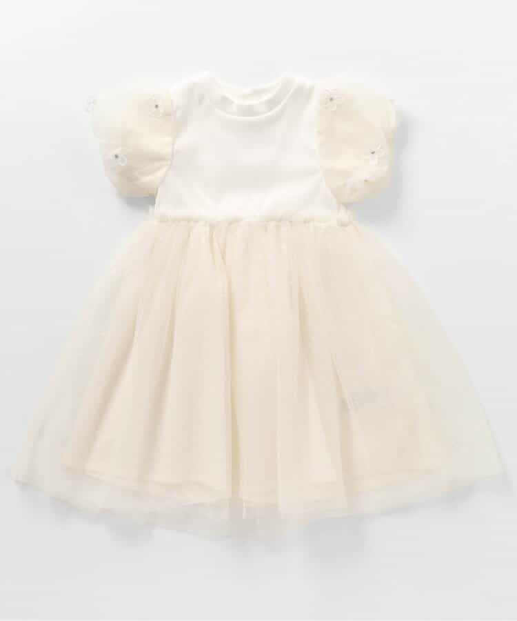 Japanese children's clothing apres les cours floral tulle dress 80-140cm girls summer dresses for interviews/banquets/performances