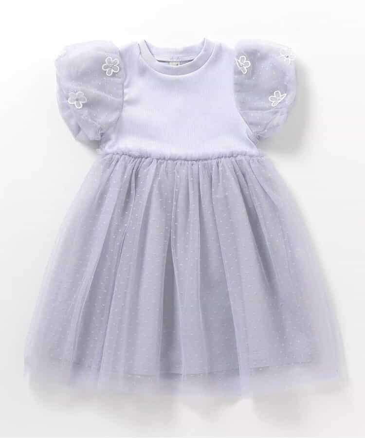 Japanese children's clothing apres les cours floral tulle dress 80-140cm girls summer dresses for interviews/banquets/performances