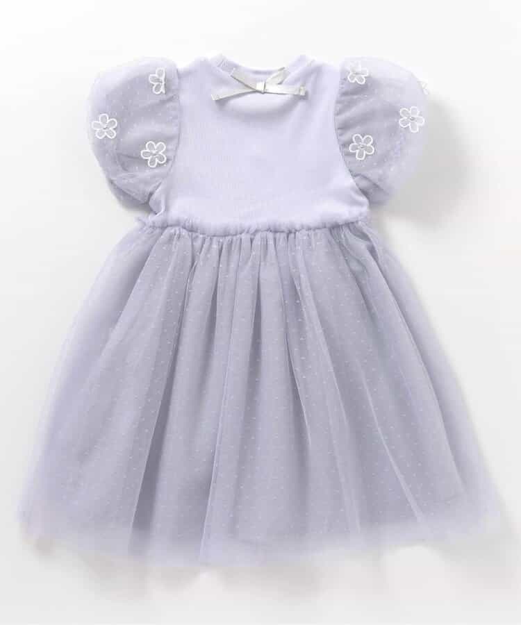 Japanese children's clothing apres les cours floral tulle dress 80-140cm girls summer dresses for interviews/banquets/performances