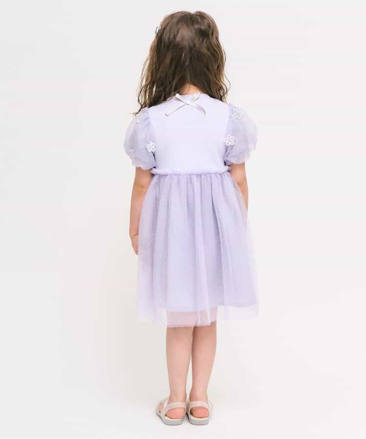 Japanese children's clothing apres les cours floral tulle dress 80-140cm girls summer dresses for interviews/banquets/performances