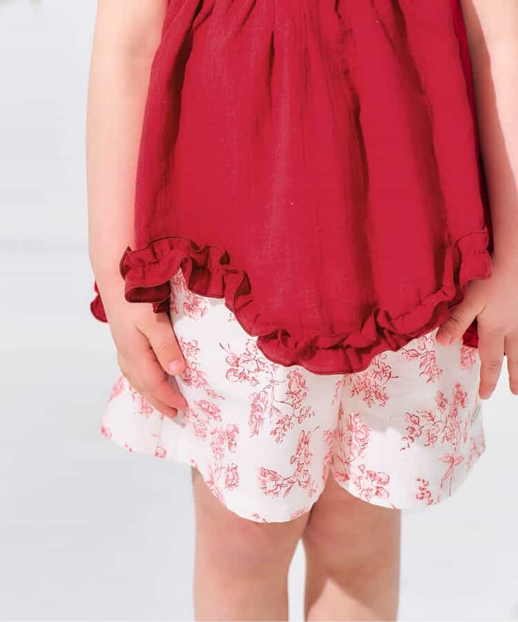 Japanese children's clothing apres les cours retro lace floral two-piece suit 90-140cm girls summer TOPS PANTS