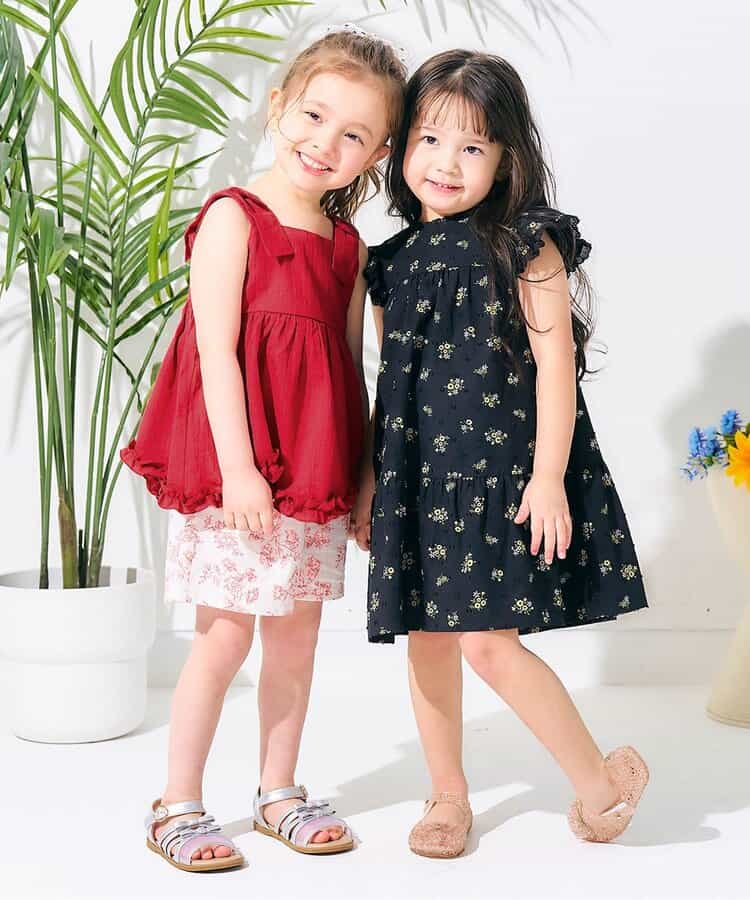 Japanese children's clothing apres les cours retro lace floral two-piece suit 90-140cm girls summer TOPS PANTS