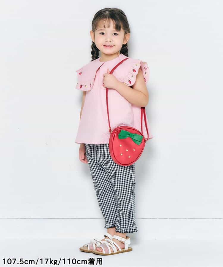 Japanese children's clothing apres les cours heart-shaped pocket cropped pants 80-140cm girls' summer PANTS