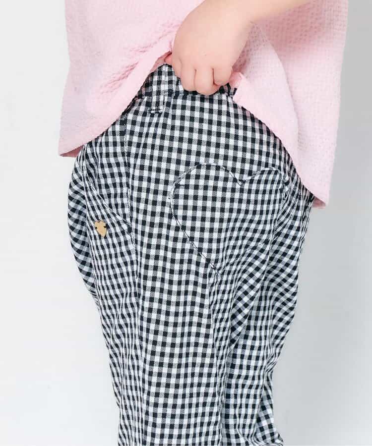 Japanese children's clothing apres les cours heart-shaped pocket cropped pants 80-140cm girls' summer PANTS