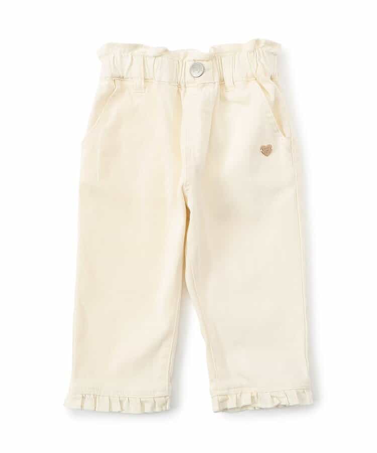 Japanese children's clothing apres les cours heart-shaped pocket cropped pants 80-140cm girls' summer PANTS
