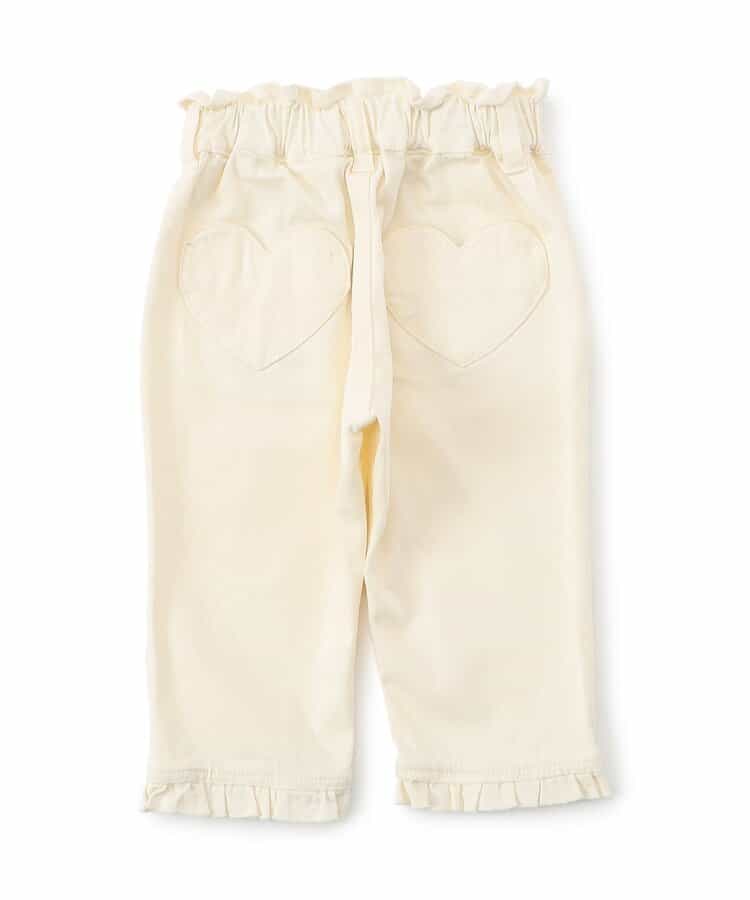 Japanese children's clothing apres les cours heart-shaped pocket cropped pants 80-140cm girls' summer PANTS