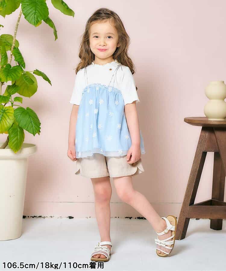 日本童裝 apres les cours 心型口袋短褲 80-140cm 女童款 夏季 PANTS