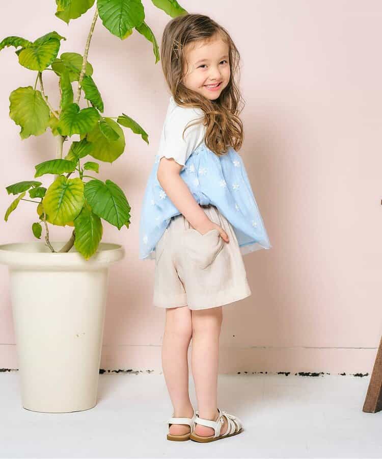 日本童裝 apres les cours 心型口袋短褲 80-140cm 女童款 夏季 PANTS