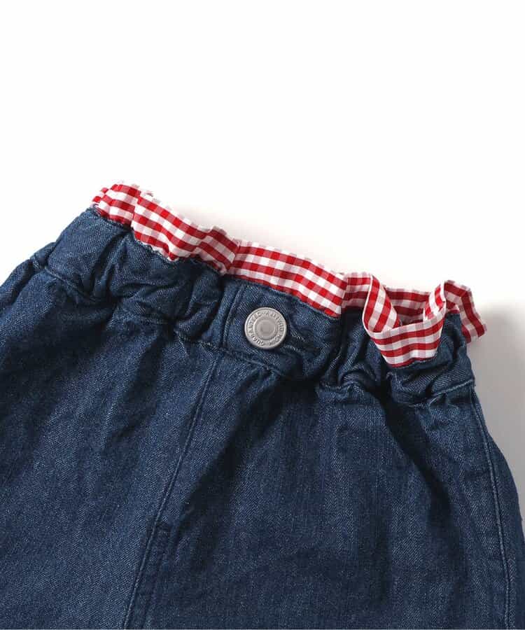 Japanese children's clothing apres les cours two-tone high-waisted bow pocket shorts 80-140cm girls summer PANTS
