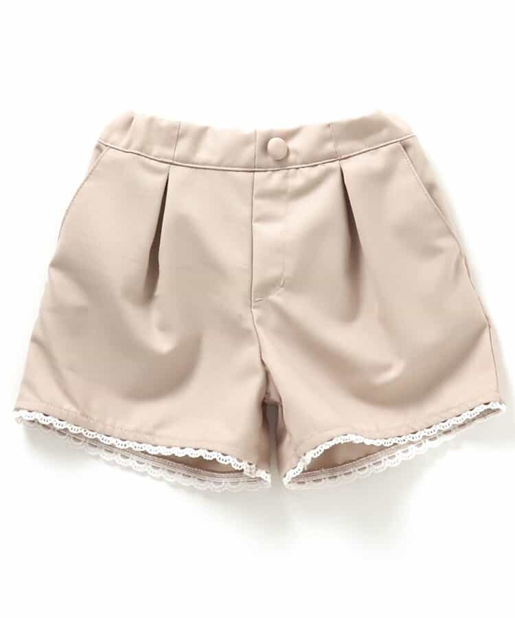 日本童裝 apres les cours 蝴蝶結刺繡短褲 80-140cm 女童款 夏季 PANTS