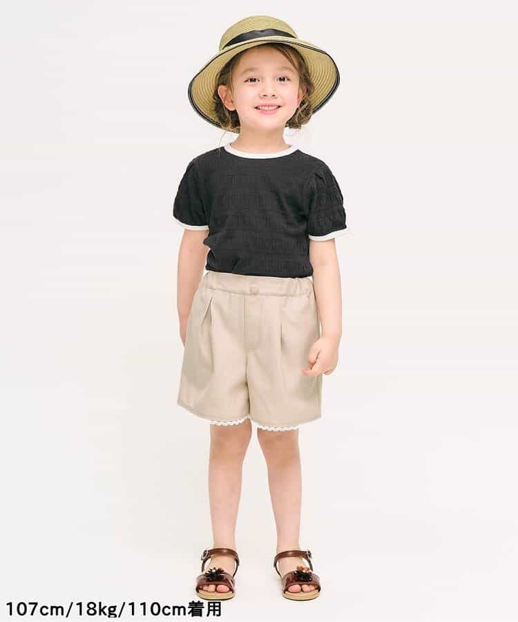 日本童裝 apres les cours 蝴蝶結刺繡短褲 80-140cm 女童款 夏季 PANTS