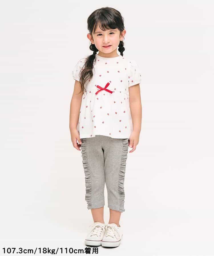 日本童裝 apres les cours 接觸冷感 側褶緊身褲 80-130cm 女童款 夏季 PANTS