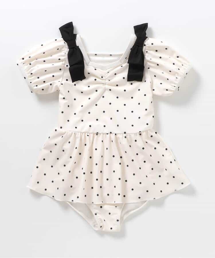 Japanese children's clothing apres les cours UV protection bow one-piece swimsuit 80-140cm girls summer swimsuit special edition