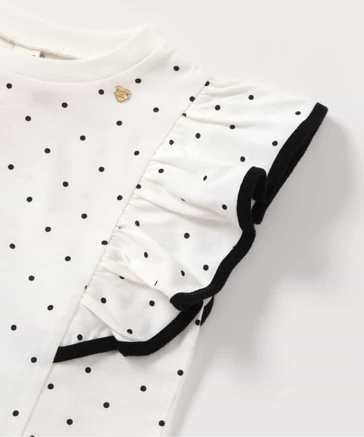 Japanese children's clothing apres les cours UV protection, contact cool, water-absorbing, quick-drying ruffle sleeve top 80-140cm girls summer TOPS