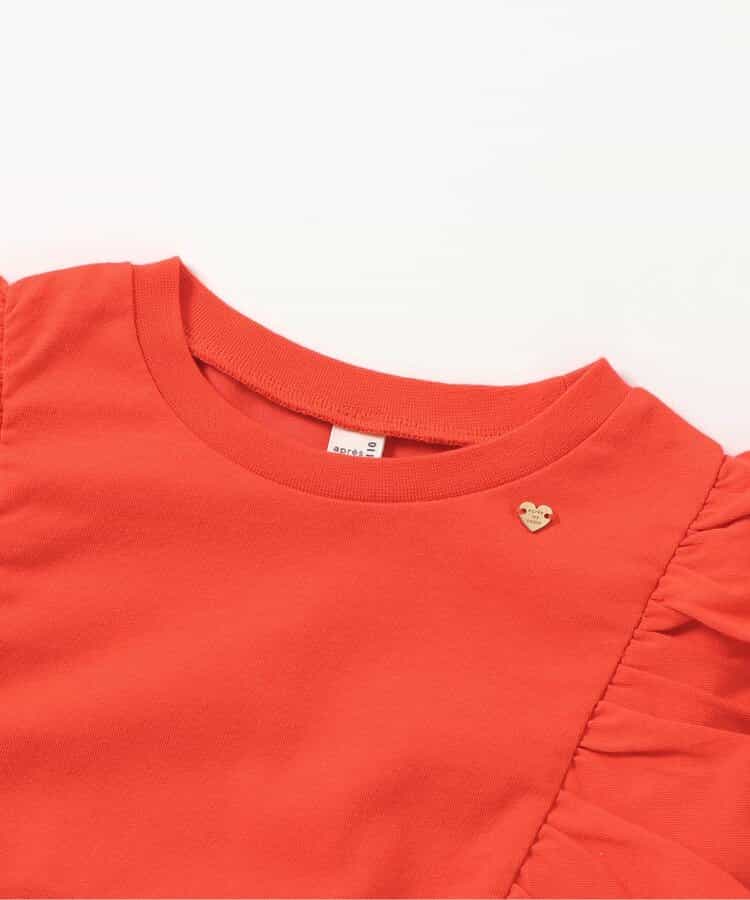 Japanese children's clothing apres les cours UV protection, contact cool, water-absorbing, quick-drying ruffle sleeve top 80-140cm girls summer TOPS