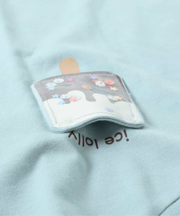 Japanese children's clothing apres les cours water-absorbing quick-drying UV-resistant touch-cooling cute pocket top 80-130cm boys/girls summer TOPS