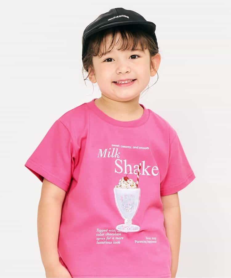 Japanese children's clothing apres les cours sequin pattern top 80-140cm boys/girls summer TOPS