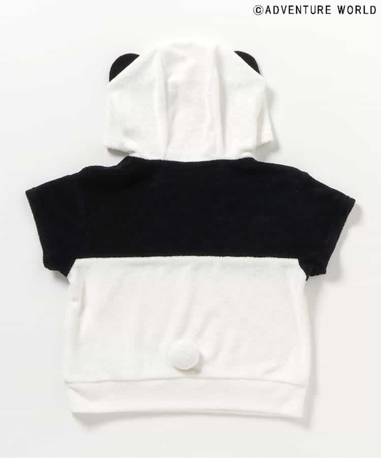 Japanese children's clothing apres les cours x Adventure World contact cool cute panda shape top 80-130cm boys/girls summer TOPS