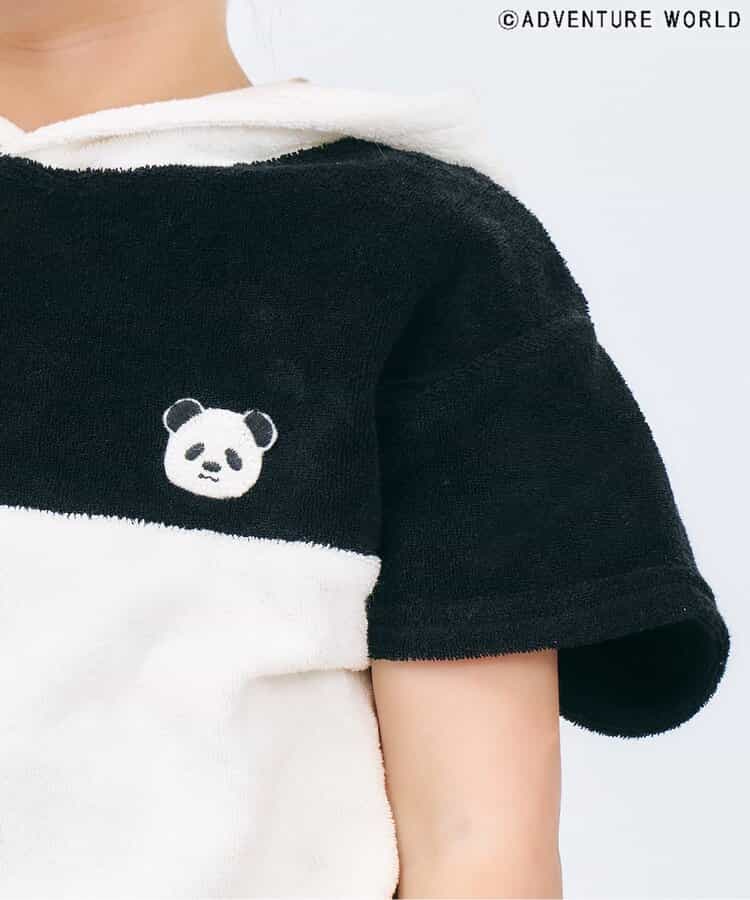 Japanese children's clothing apres les cours x Adventure World contact cool cute panda shape top 80-130cm boys/girls summer TOPS