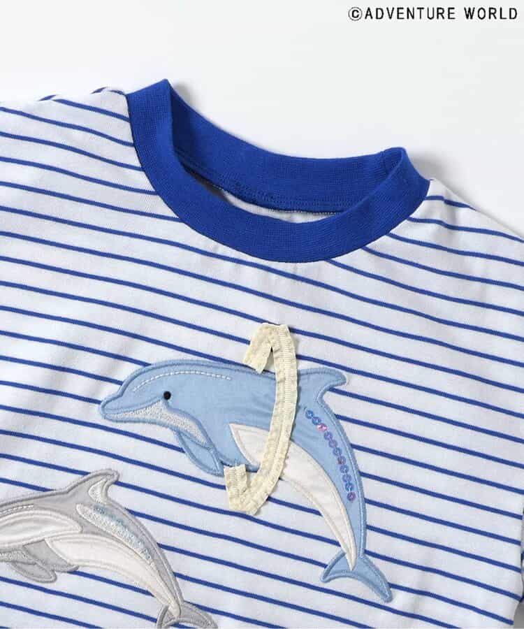 Japanese children's clothing apres les cours x Adventure World parent-child cute animal tops 80-130cm boys/girls summer TOPS
