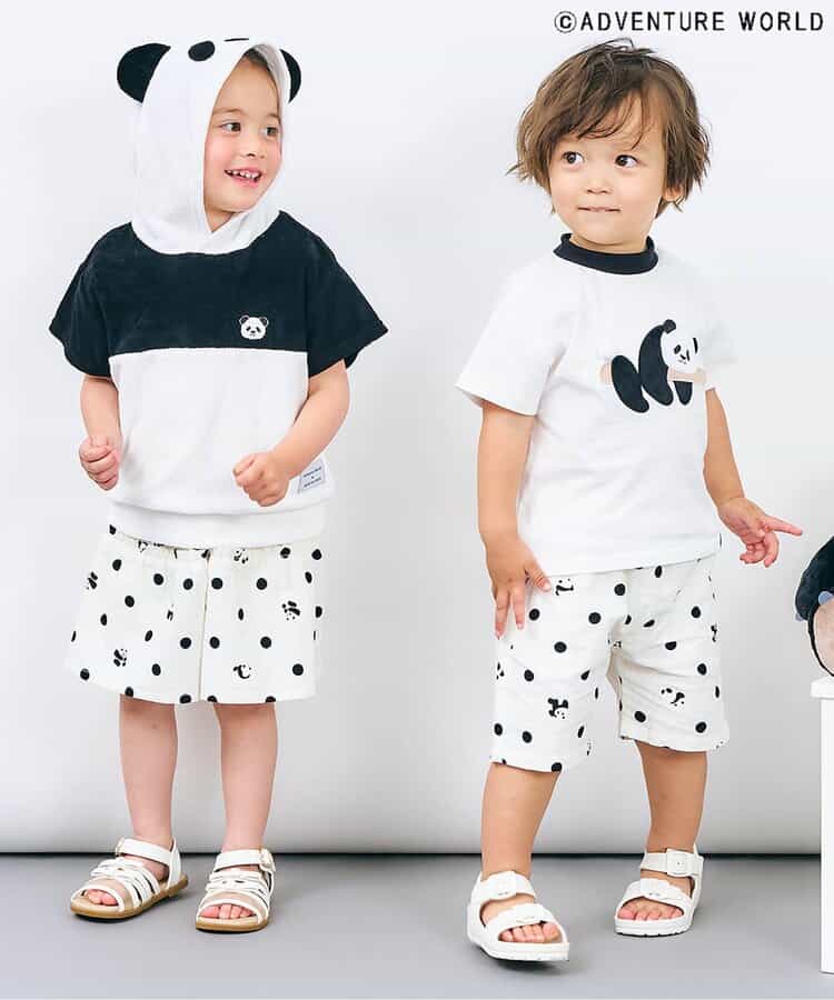 Japanese children's clothing apres les cours x Adventure World parent-child cute animal tops 80-130cm boys/girls summer TOPS