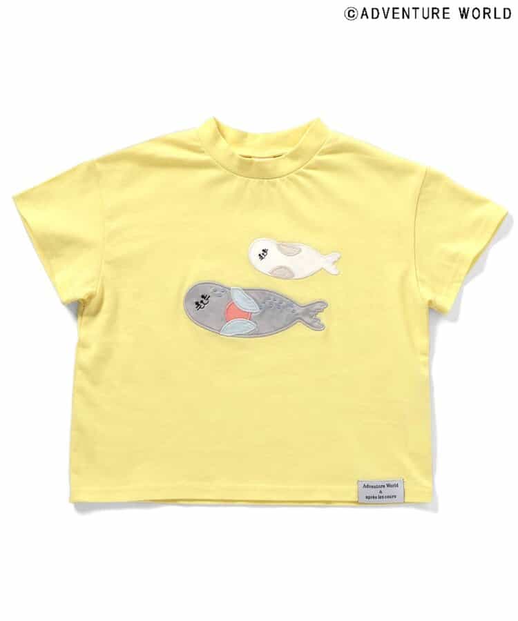 Japanese children's clothing apres les cours x Adventure World parent-child cute animal tops 80-130cm boys/girls summer TOPS