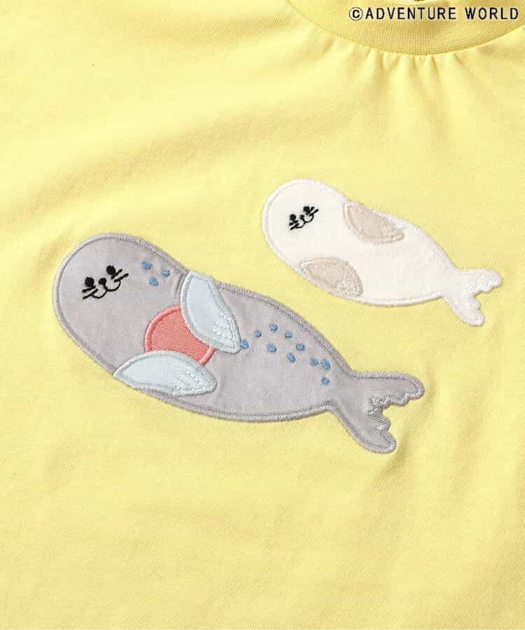 Japanese children's clothing apres les cours x Adventure World parent-child cute animal tops 80-130cm boys/girls summer TOPS