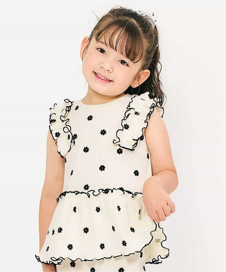 Japanese children's clothing apres les cours lace sleeveless top 80-140cm girls summer TOPS