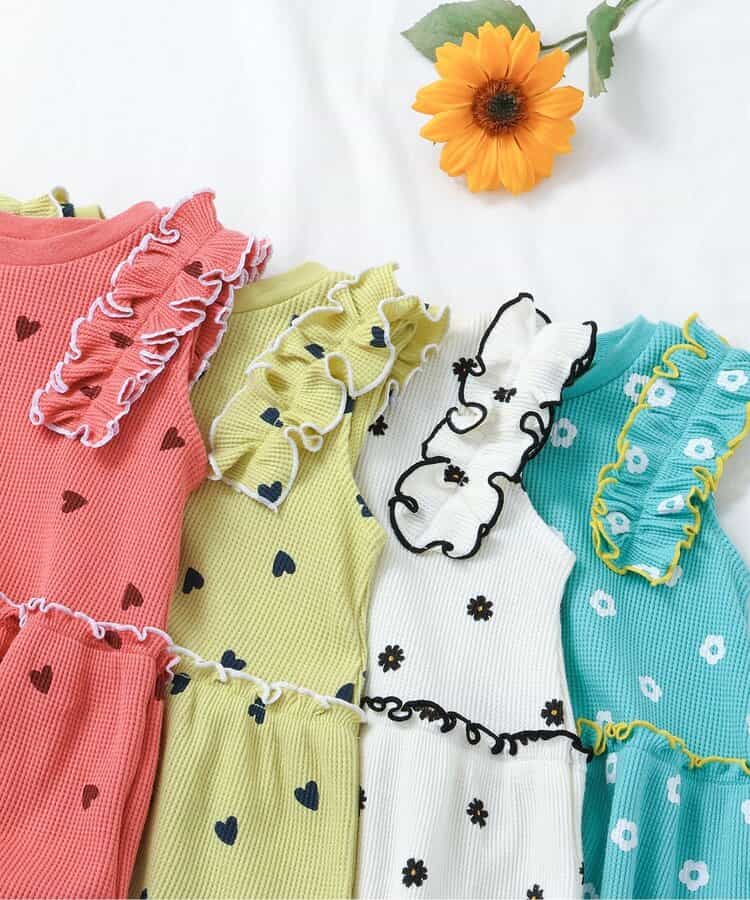 Japanese children's clothing apres les cours lace sleeveless top 80-140cm girls summer TOPS